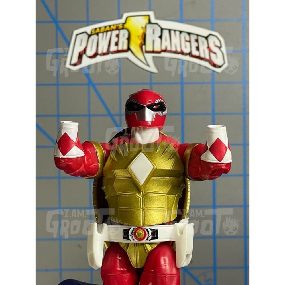 Power Rangers Lightning Collection Red Ranger Raphael TMNT Crossover Incomplete